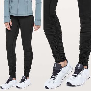 Lululemon Sz 4 Black Ready To Rulu Tight *28" Ankle Length